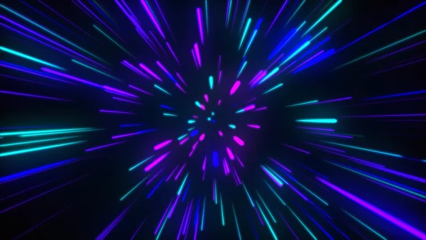 Abstract neon lines star burst Effect